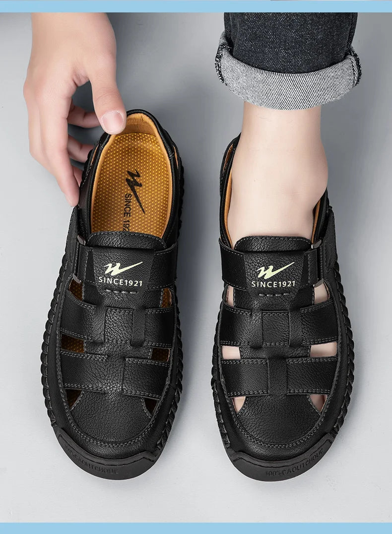 Sandália Masculina Bico Fechado Portavaro