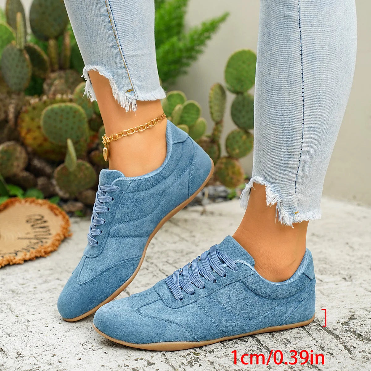 Tênis Feminino Casual Confortável Antiderrapante Durável Solado Plano