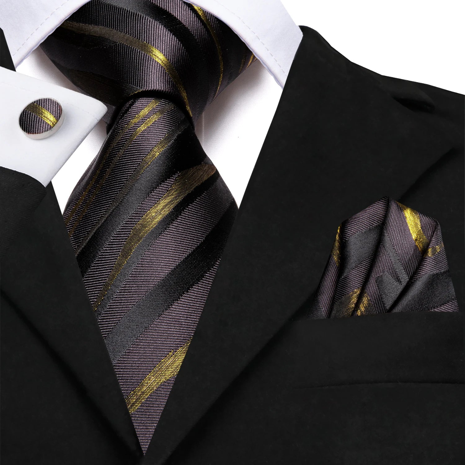 Kit de Gravata Masculina com Lenço Toscana