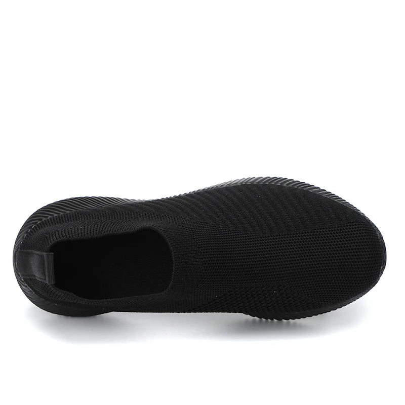 Tênis Feminino Casual Malha Respirável Leve Para Caminhada E Corrida