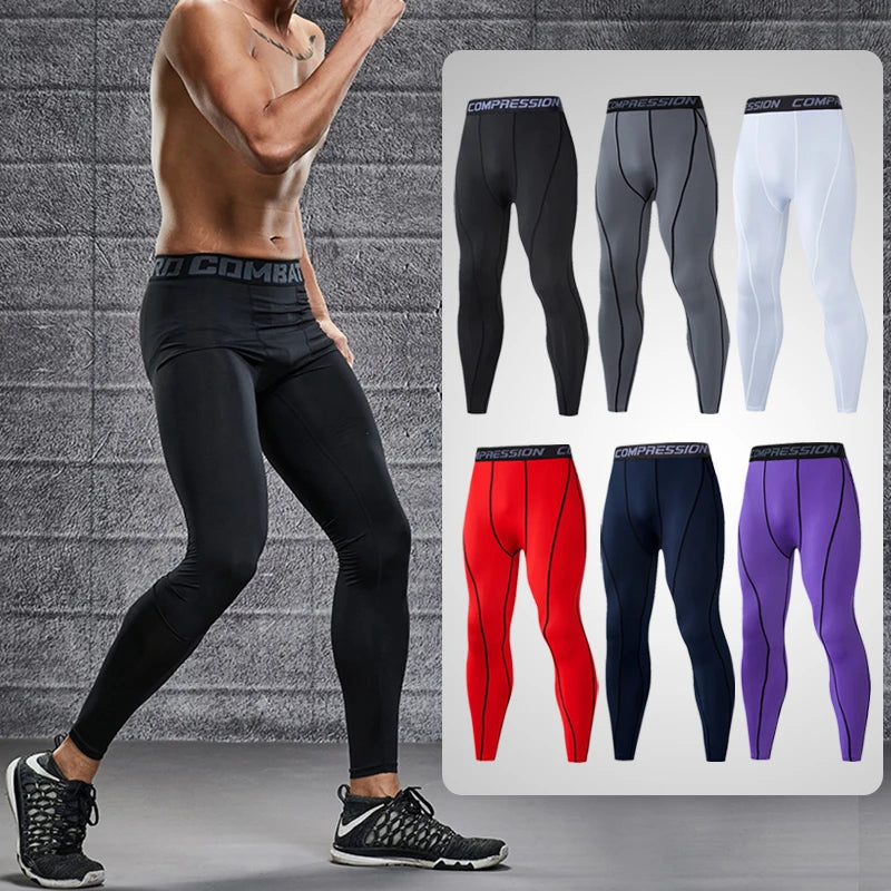 Calça Masculina Esportiva Legging De Compressão Secagem Rápida