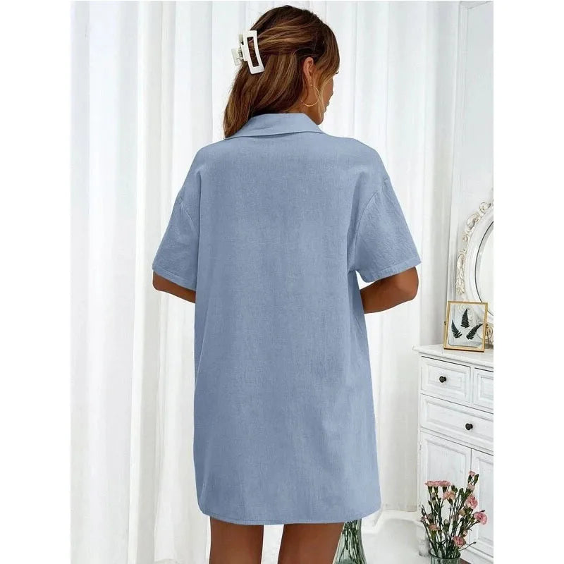 Conjunto Feminino Casual 2 Peças Short e Blusa Comprida
