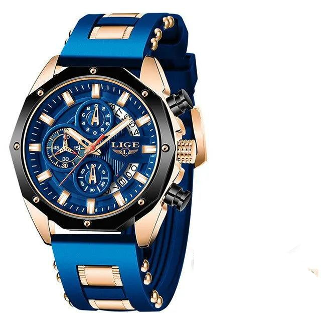 Relógio Masculino Esportivo de Quartzo Lige