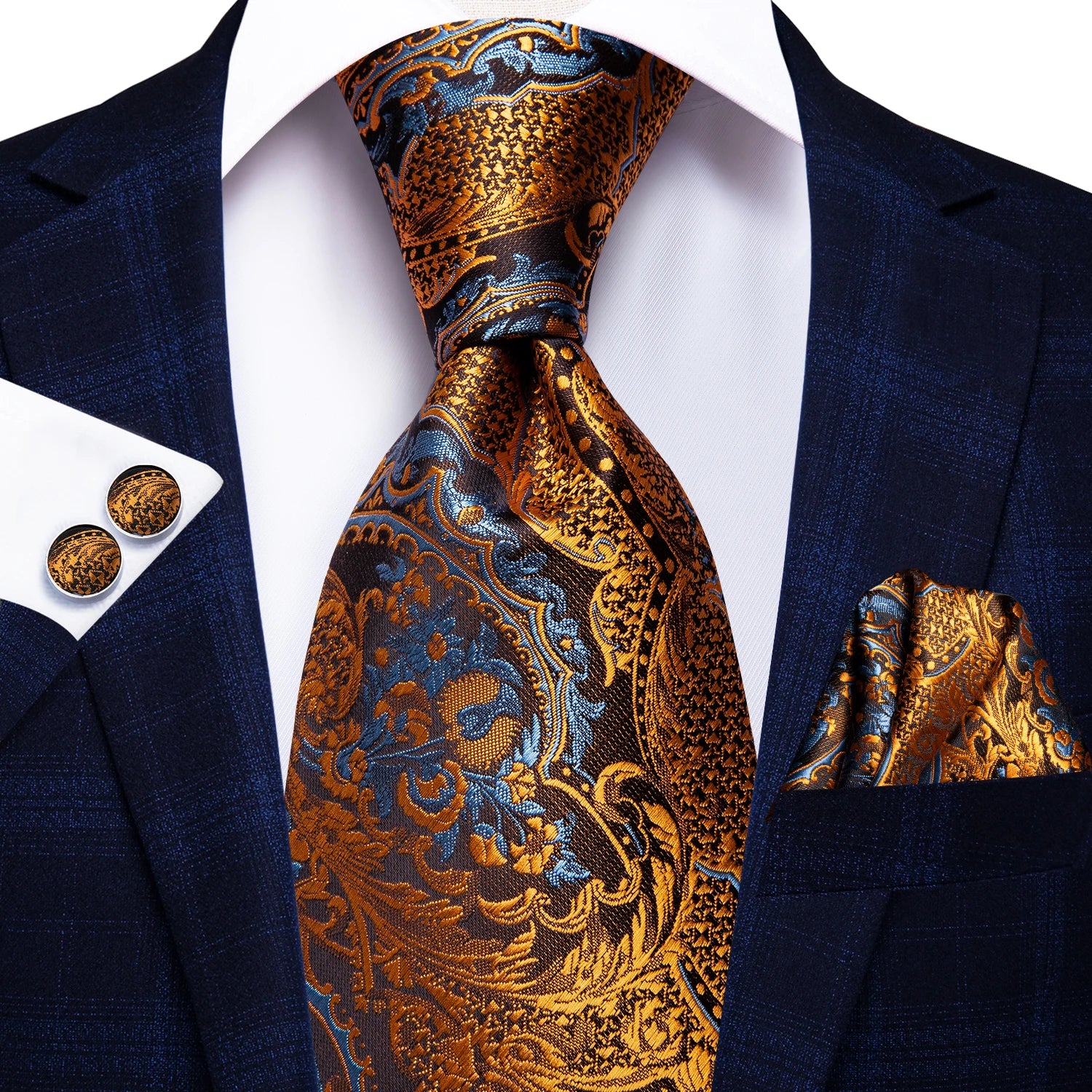 Gravata Masculina de Luxo com Acessórios