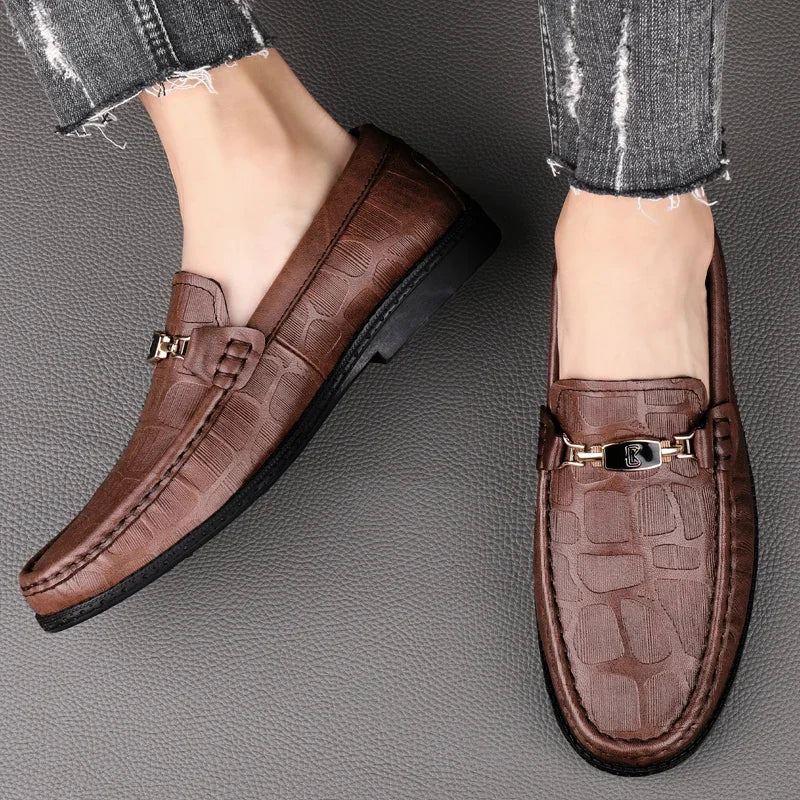 Mocassim Masculino Casual Lorenzo em Couro