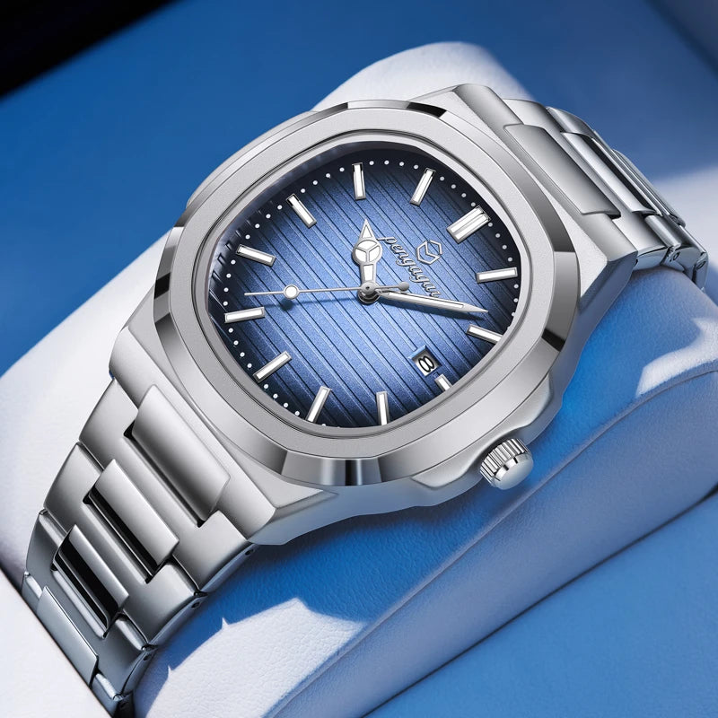 Relógio Masculino de Luxo À Prova D'água SilverLuxury by Loja Bruna Modas