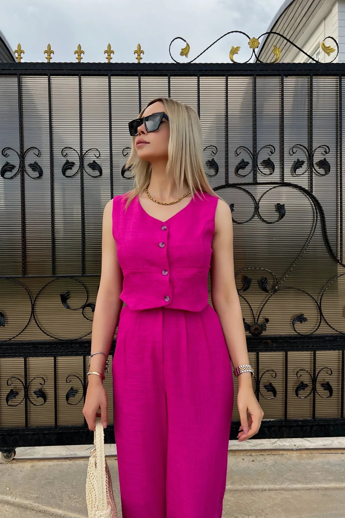 Conjunto Feminino Calça e Blusa Marise