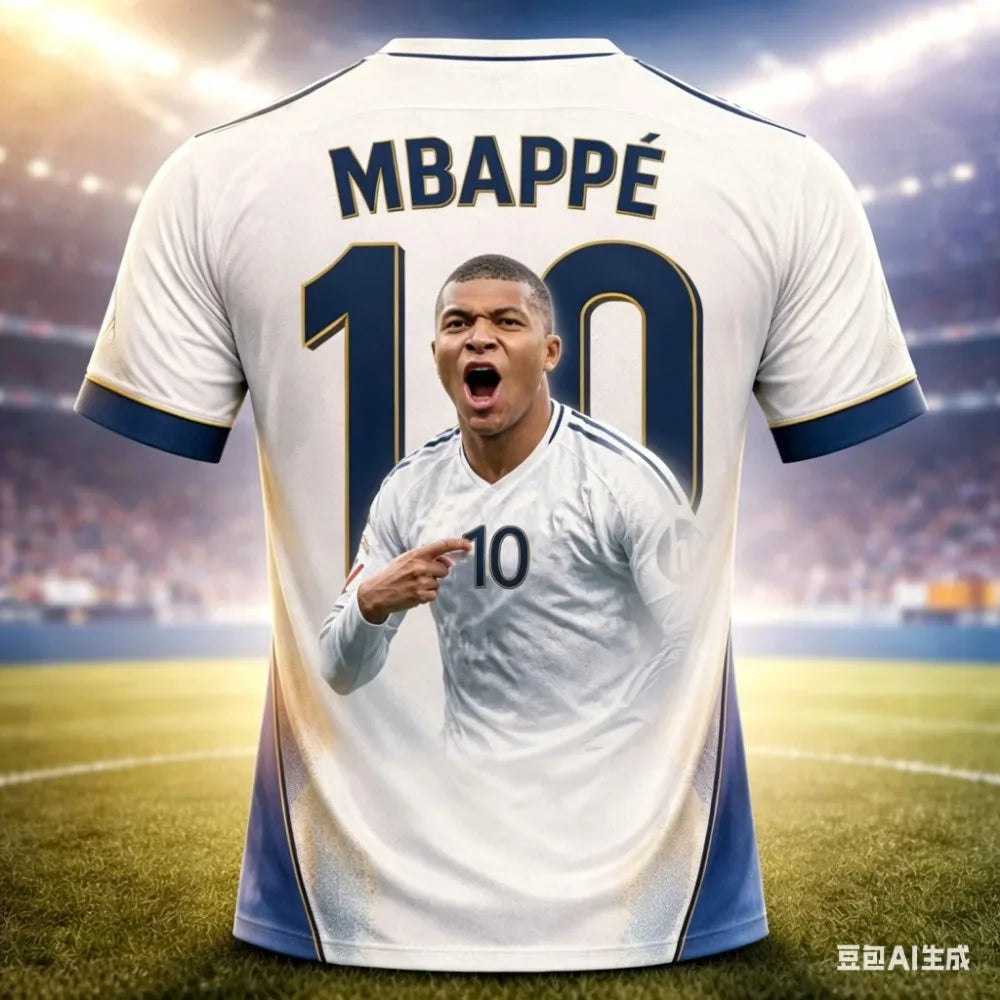 Camisa Masculina Sportwear com Estampa 3d Superestrela Mbappé