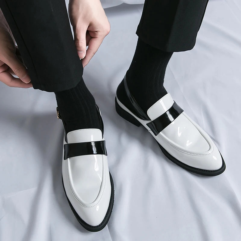 Sapato Masculino Mule Social Couro Envernizado by Loja Bruna Modas