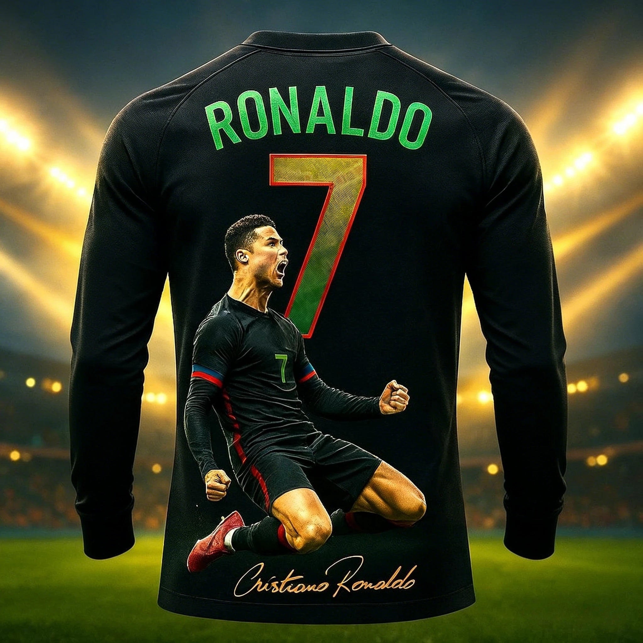 Camisa Masculina Esportiva Comemorativa do Cristiano Ronaldo
