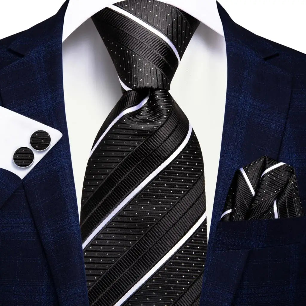 Kit de Gravata Masculina Listrada Elegance Stripe™