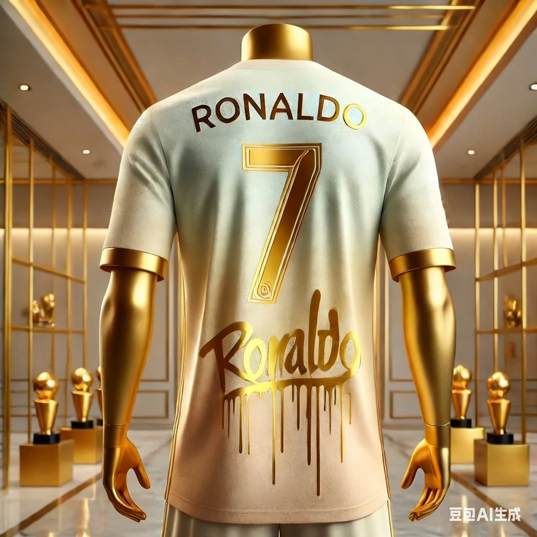 Camisa Masculina Esportiva com Estampa 3D Cristiano Ronaldo