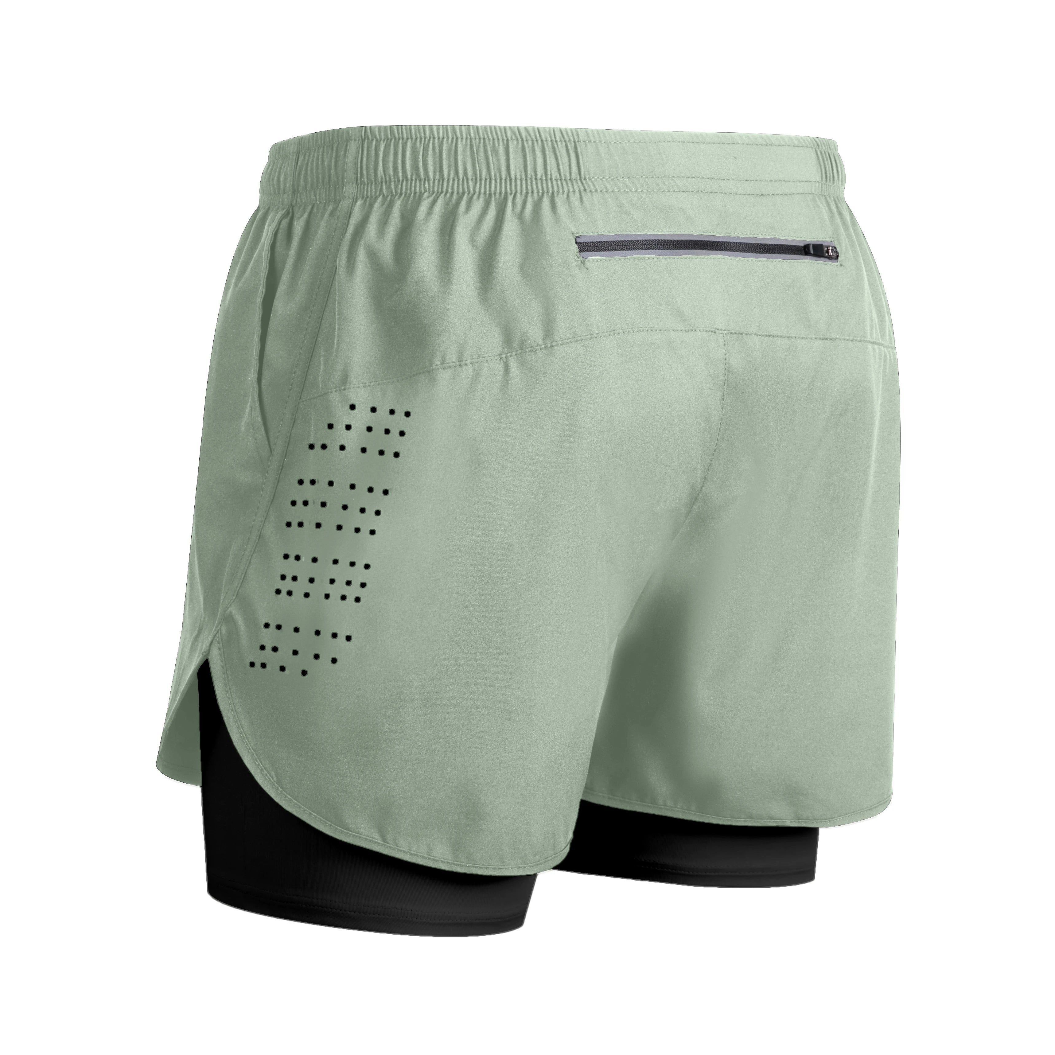 Short Masculino De Corrida Dupla Camada Secagem Rápida