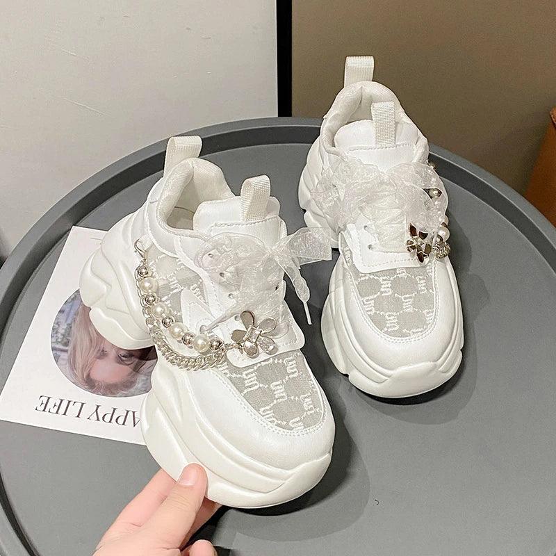 Tênis Feminino Valora em Malha com Plataforma de 7 cm