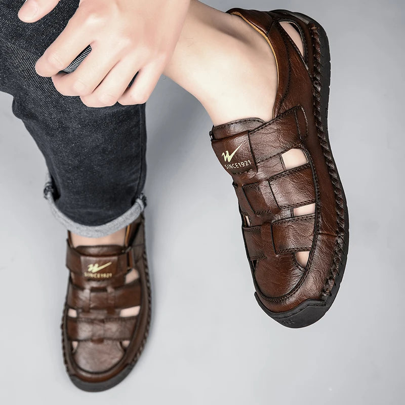 Sandália Masculina Bico Fechado Portavaro