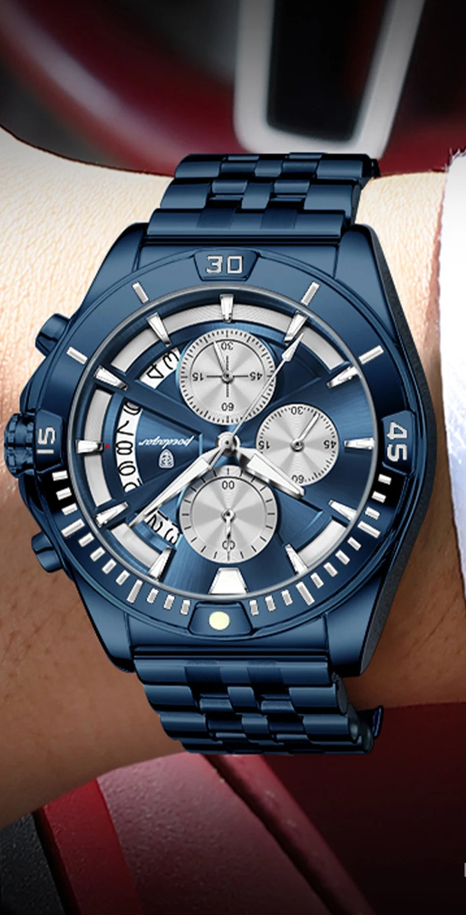 Relógio Masculino Esportivo Steelcrest Chrono