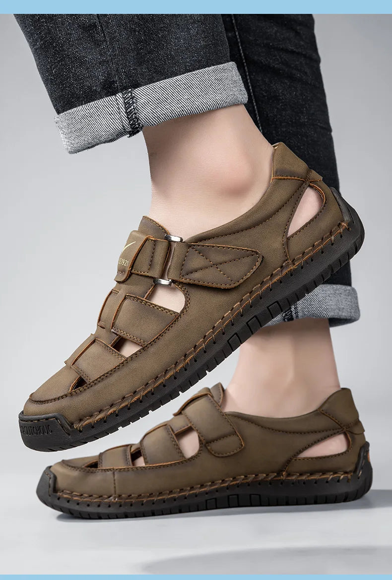 Sandália Masculina Bico Fechado Portavaro