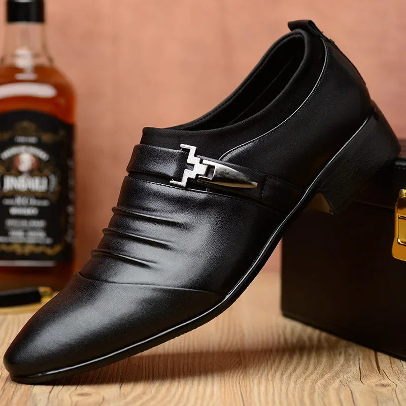 Sapato Social Masculino Oxford de Couro PU
