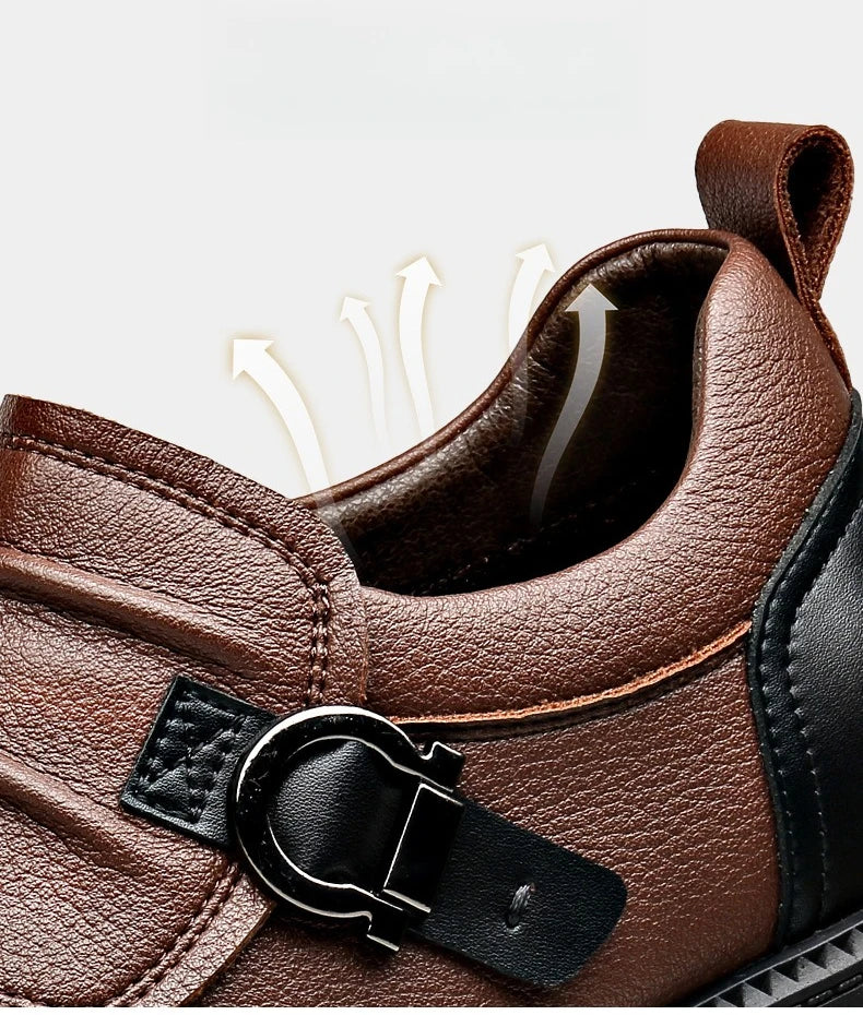 Bota Masculina de Couro com Zíper Ravencroft