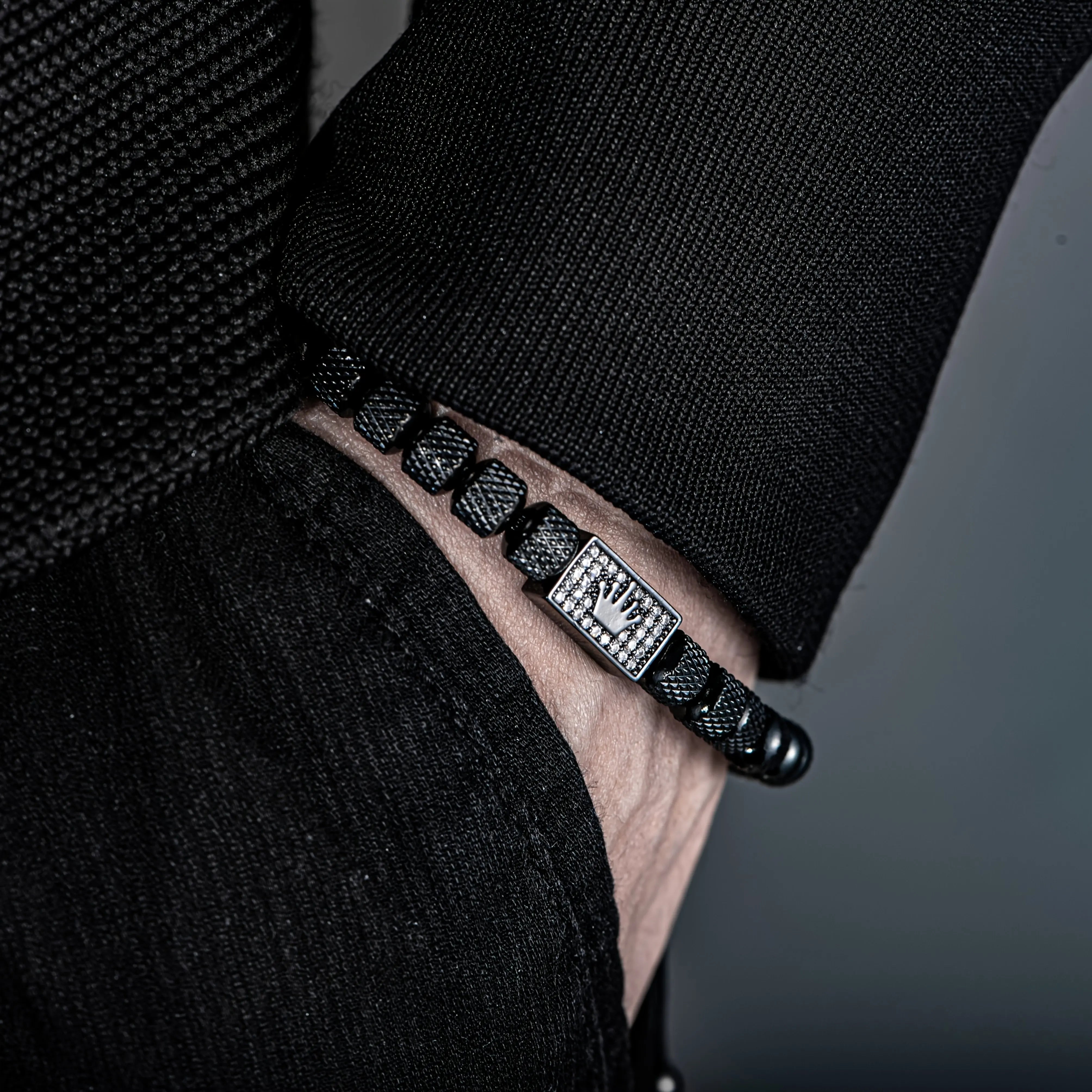 Pulseira Masculina de Luxo Aço Inoxidável