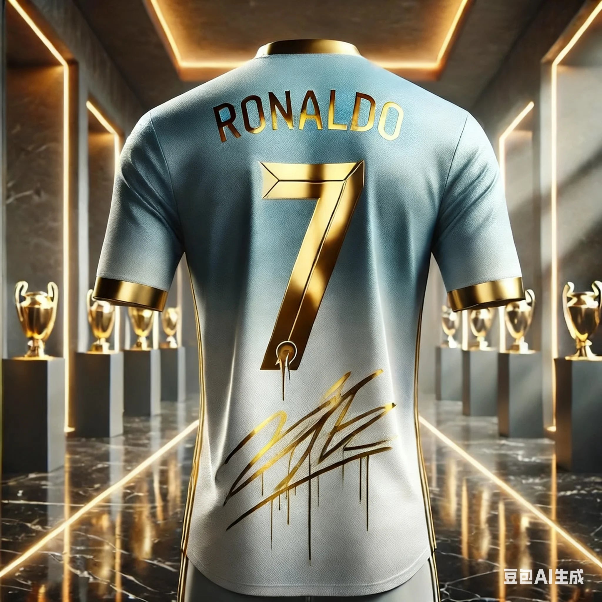 Camisa Masculina Esportiva com Estampa 3D Cristiano Ronaldo
