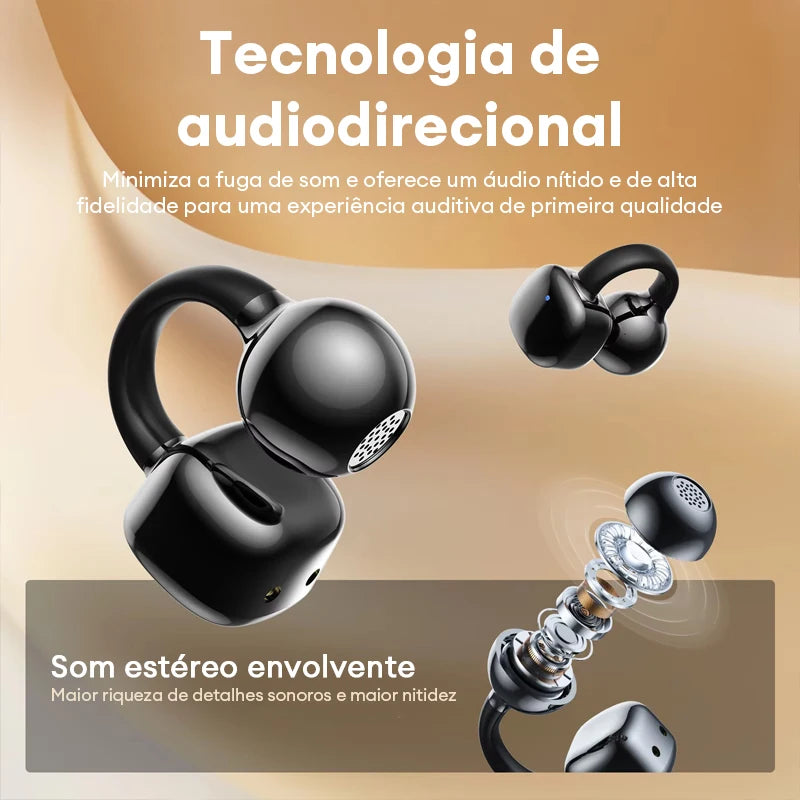 Fone de Ouvido Sem Fio Esportivo AeroClip
