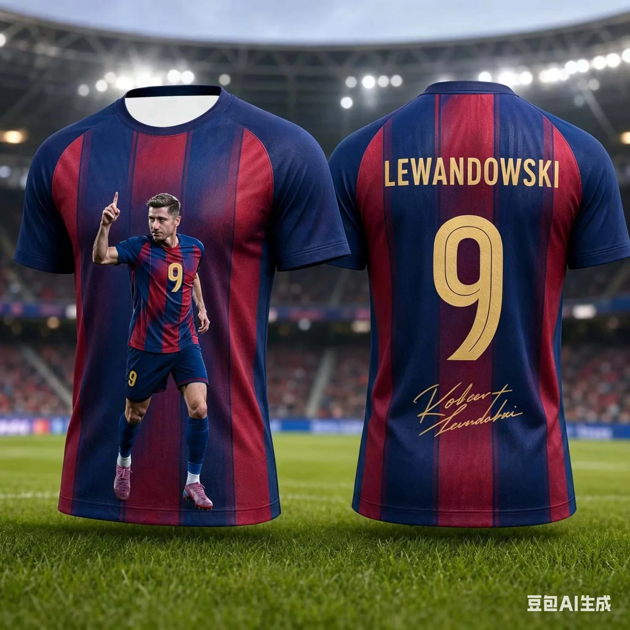 Camisa Masculina Esportiva T-Shirt Superestrela Lewandowski