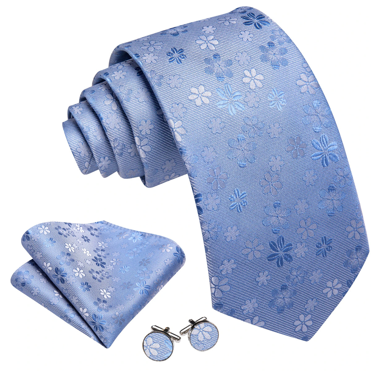 Gravata Masculina de Luxo com Estampa Floral