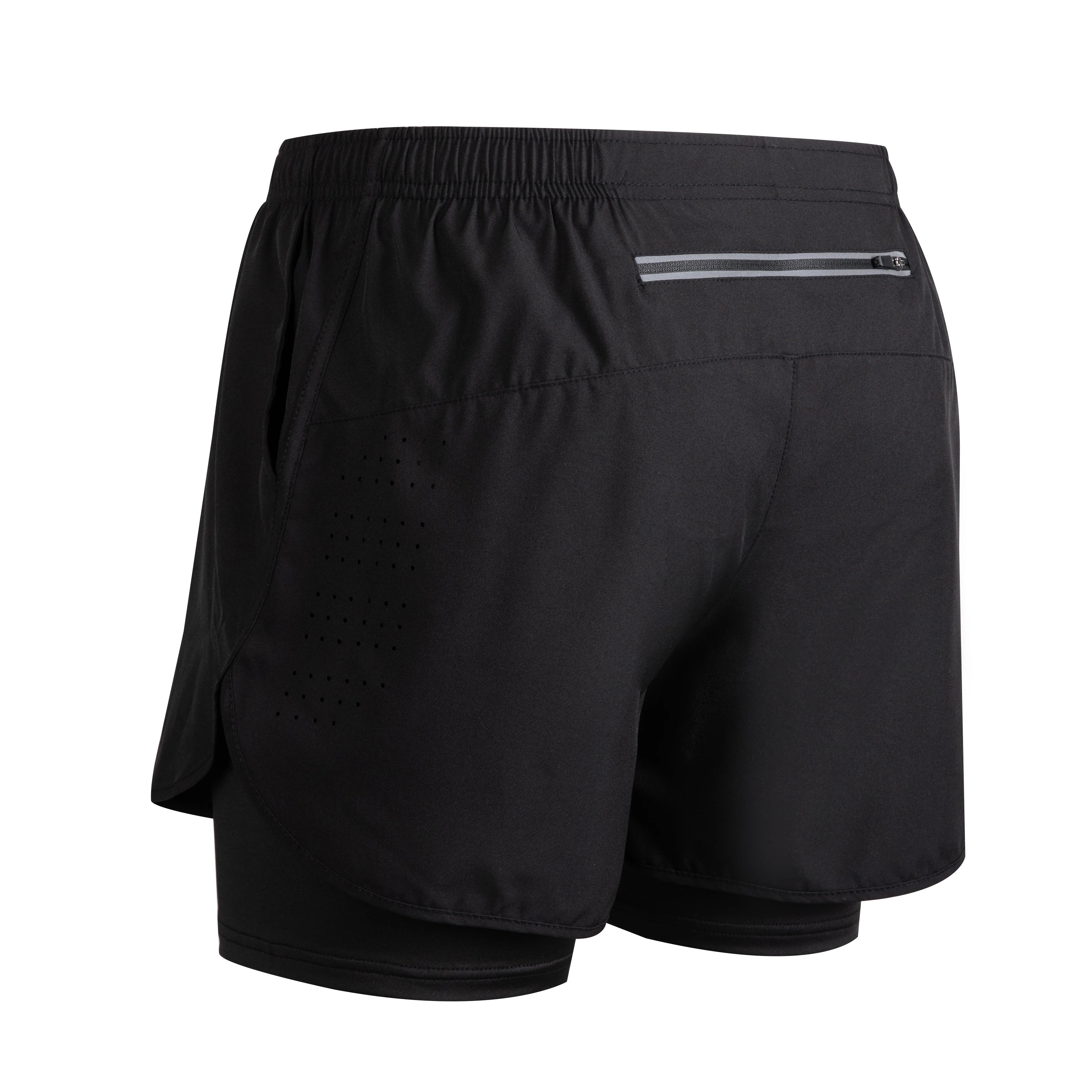 Short Masculino De Corrida Dupla Camada Secagem Rápida