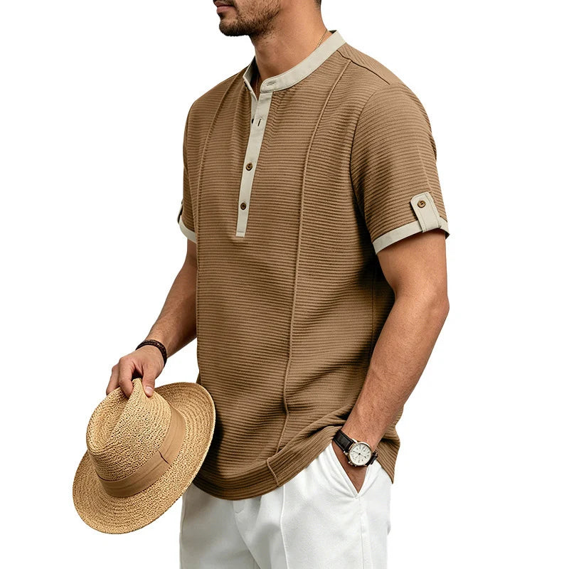 Camiseta Masculina Henley Costavento