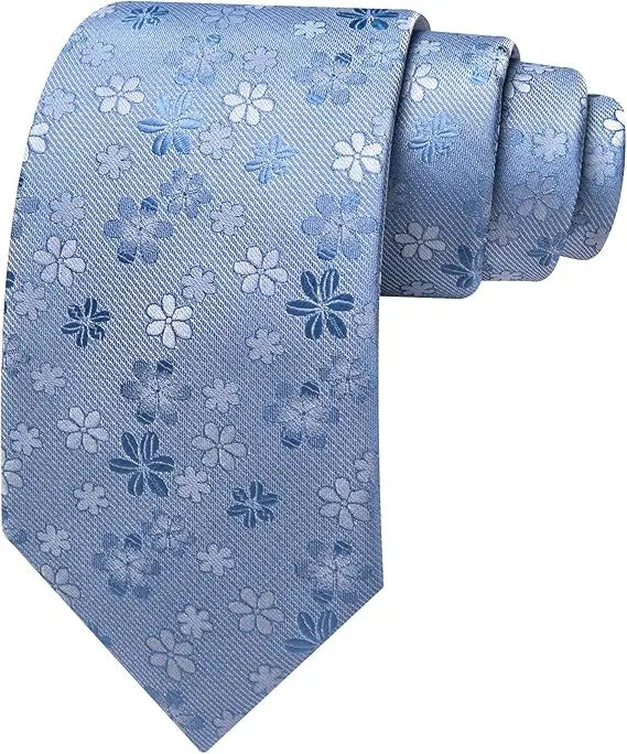 Gravata Masculina de Luxo com Estampa Floral