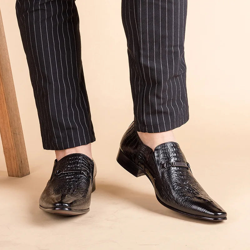 Sapato Social Masculino de Couro Estilo Britânico