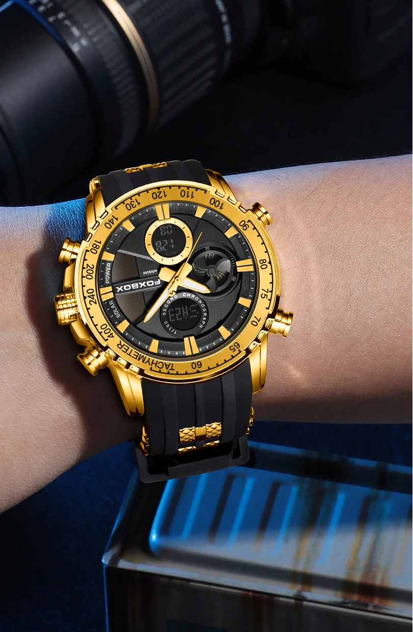 Relógio de Pulso Masculino Militar Stopwatch by Loja Bruna Modas