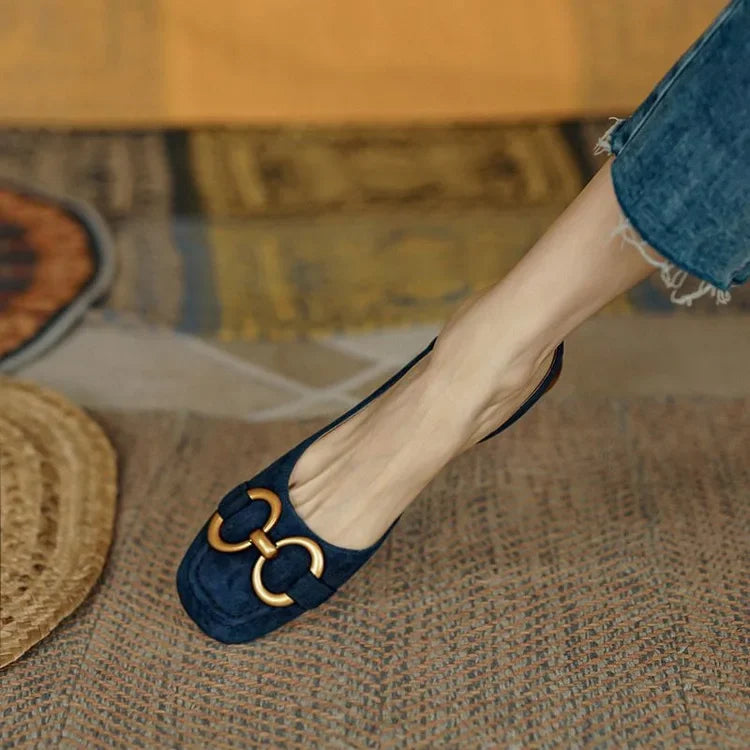 Sandália Feminina Slingback Retrô