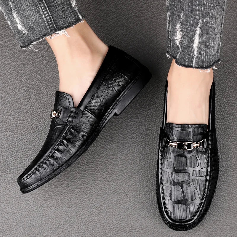 Mocassim Masculino Casual Lorenzo em Couro