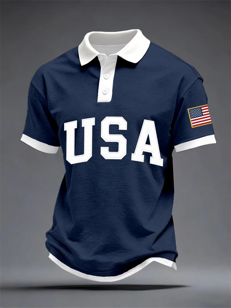 Camisa Polo Masculina Estampada Estandor