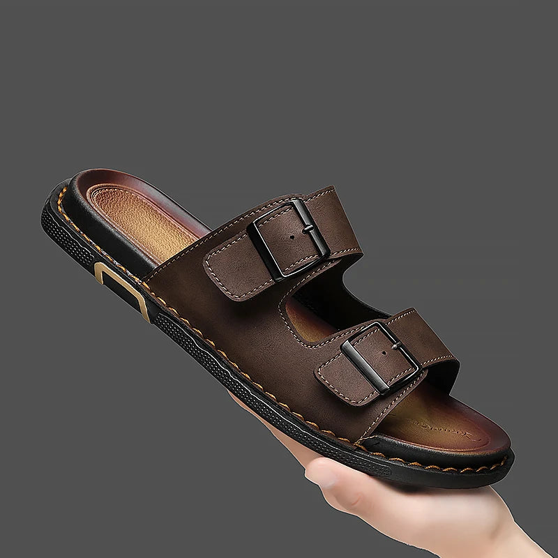 Sandália Masculina com Fivela Caldrava