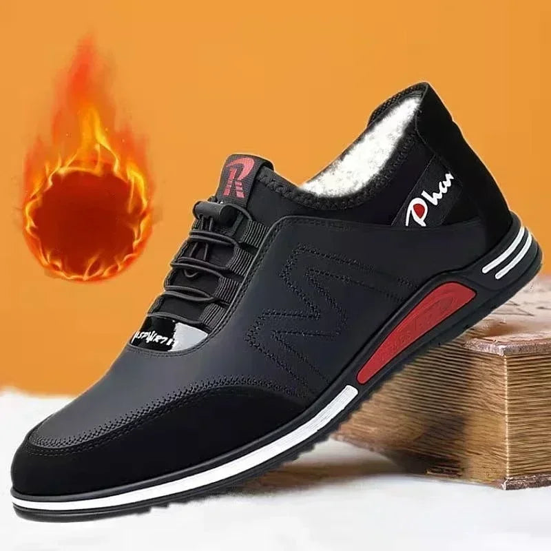Sapato Masculino Casual Couro PU Respirável