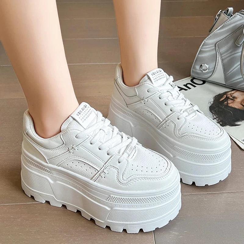 Tênis Feminino Casual Plataforma 8cm