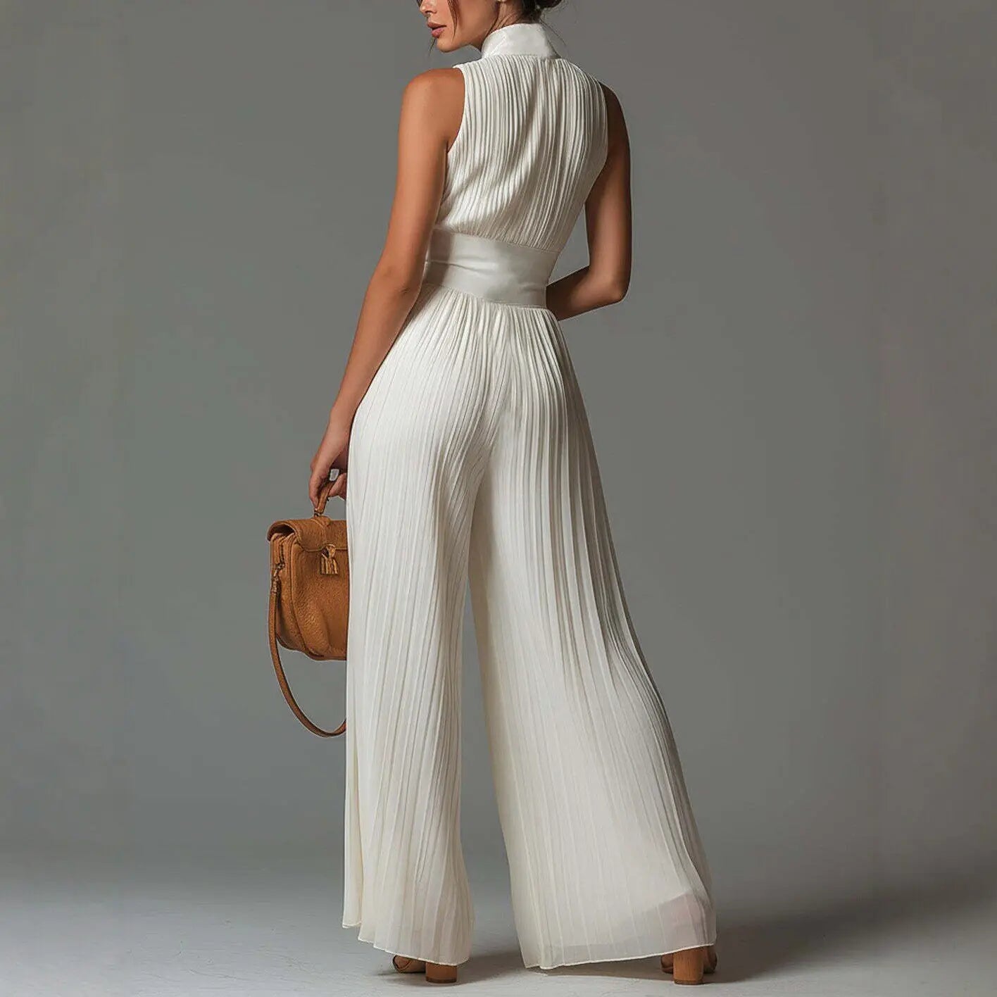 Macacão Feminino Cintura Alta Elegante