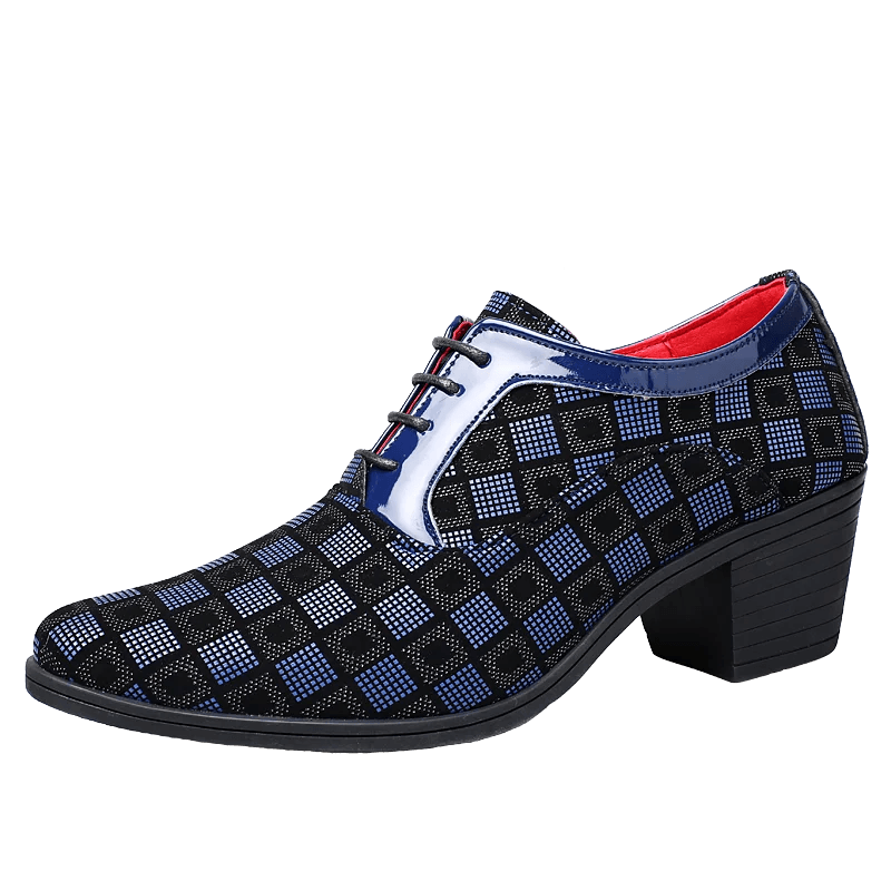 Sapato Masculino Social Xadrez Pontiagudo