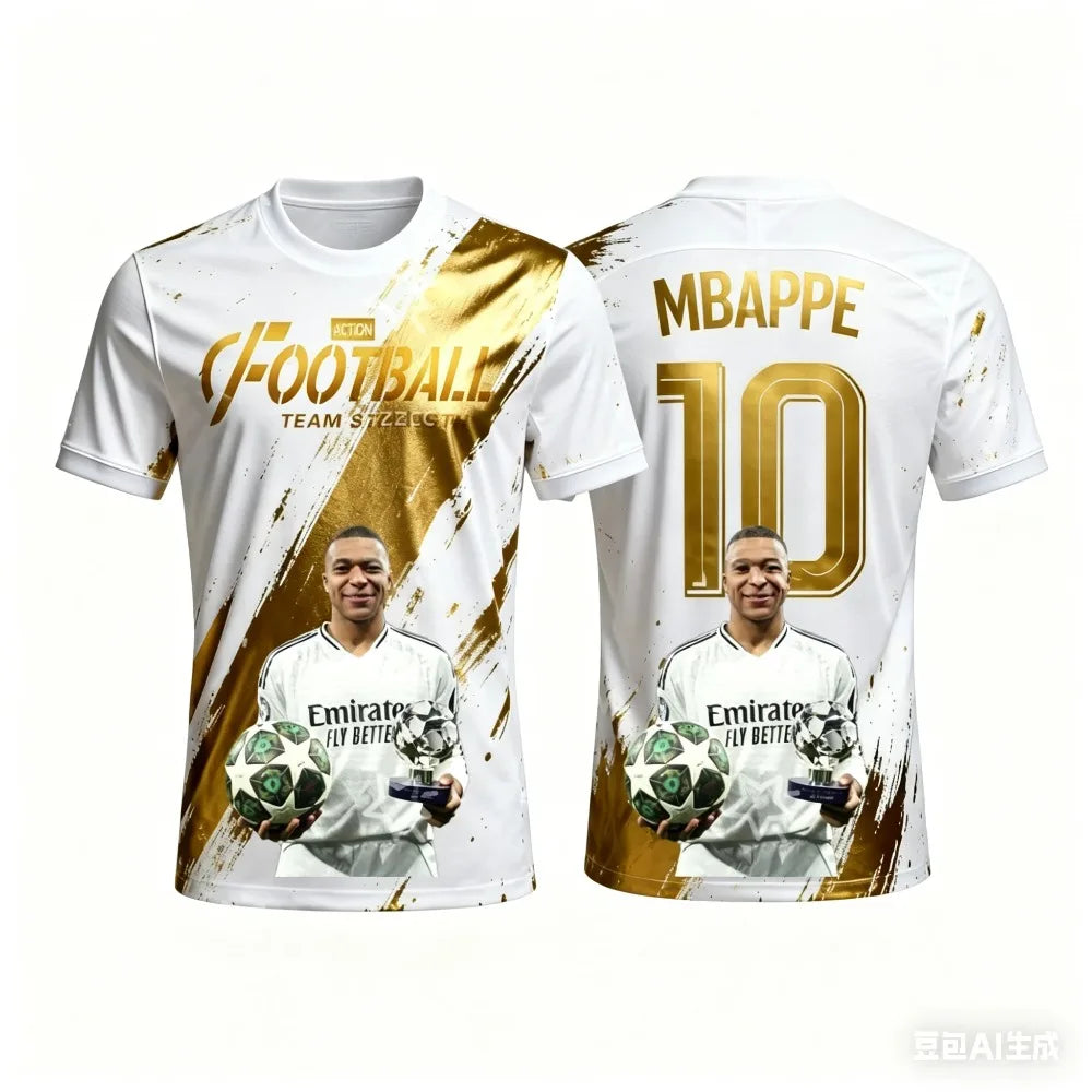 Camisa Masculina Esportiva T-Shirt com Estampa 3D e Secagem Rápida