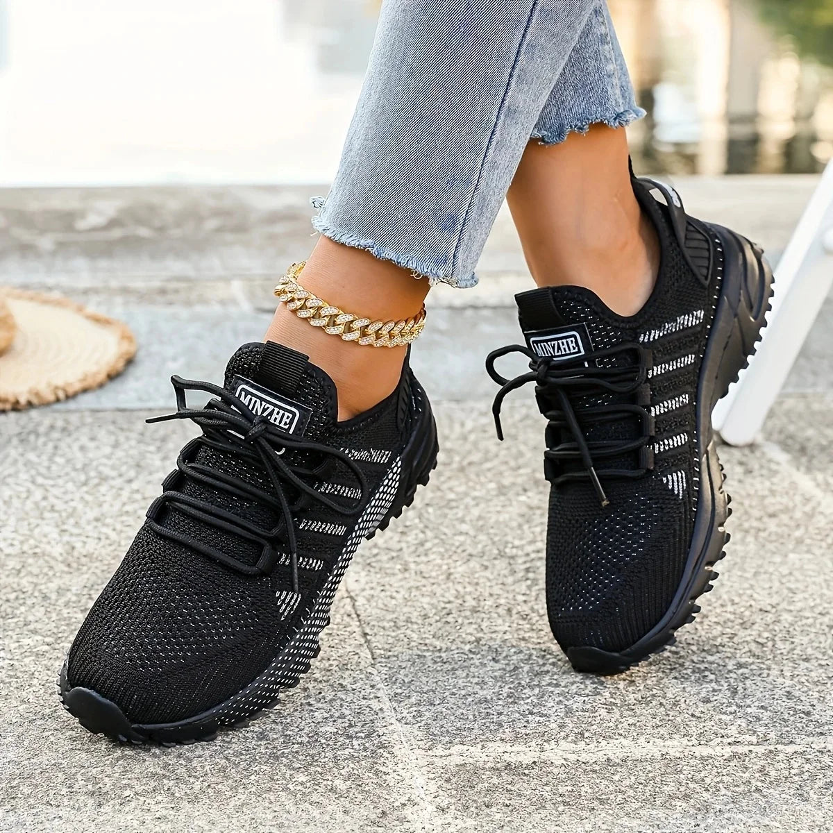 Tênis Feminino Esportivo Malha Respirável