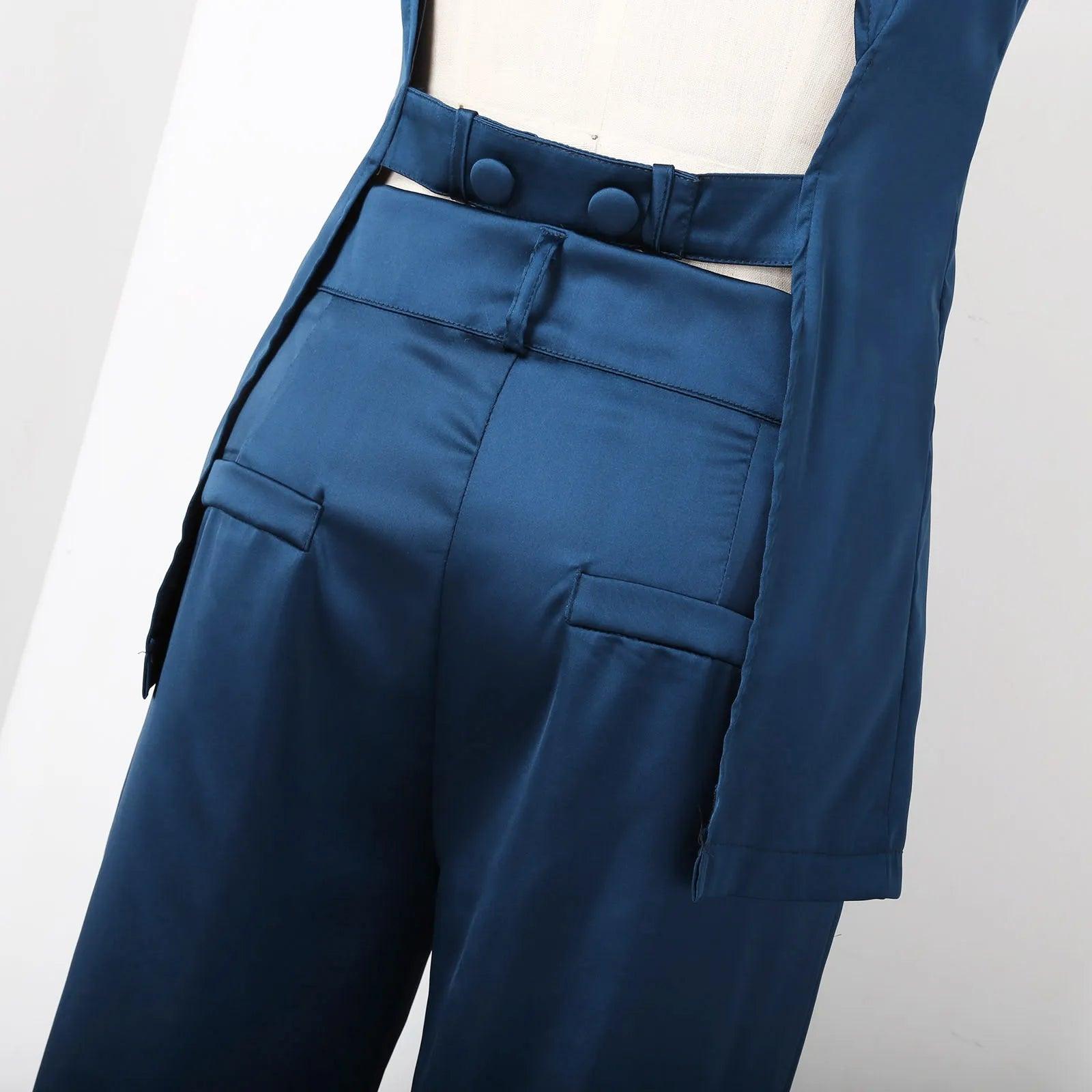 Conjunto Feminino Colete e Calça Reta