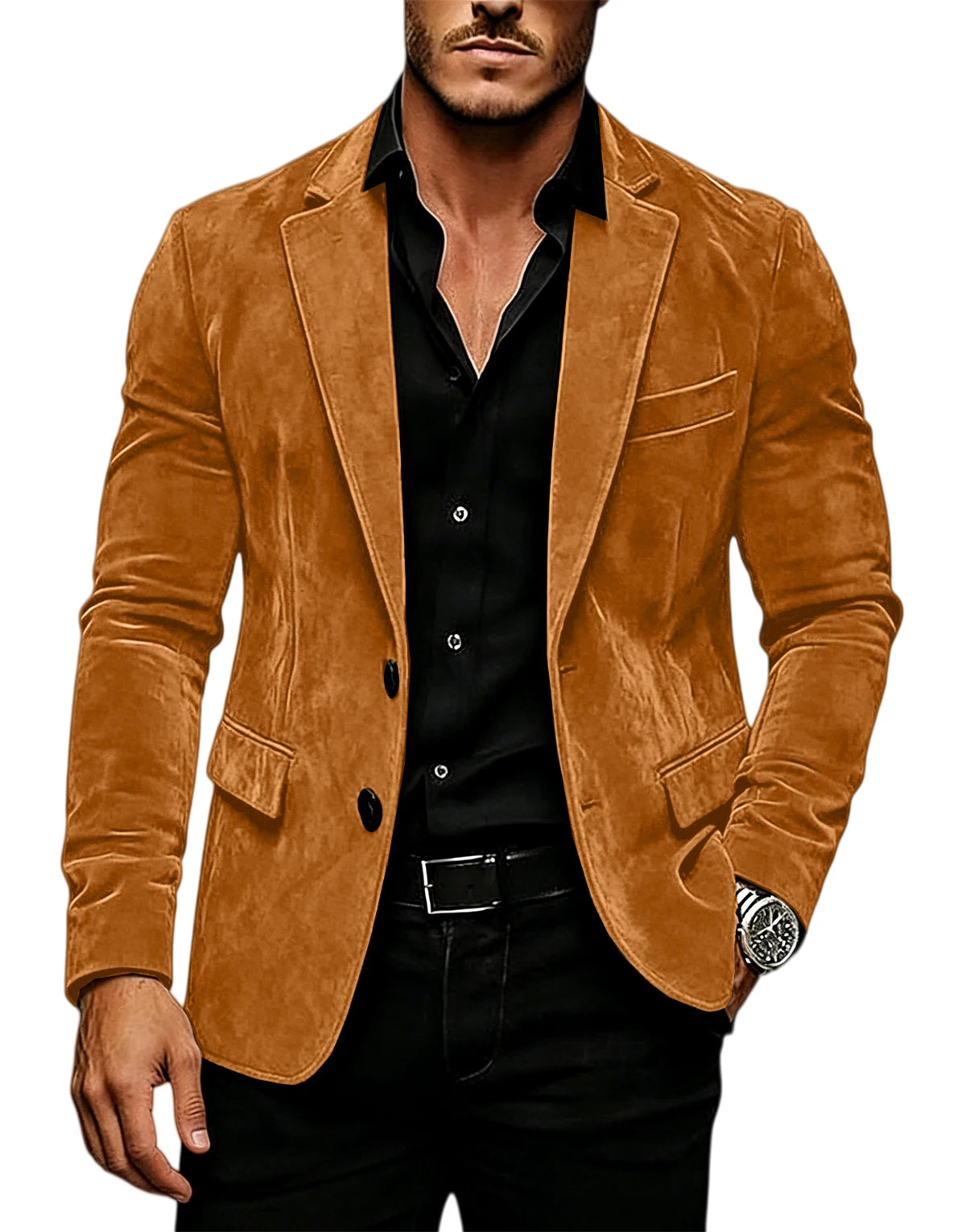 Blazer Masculino Texturizado Âmbar
