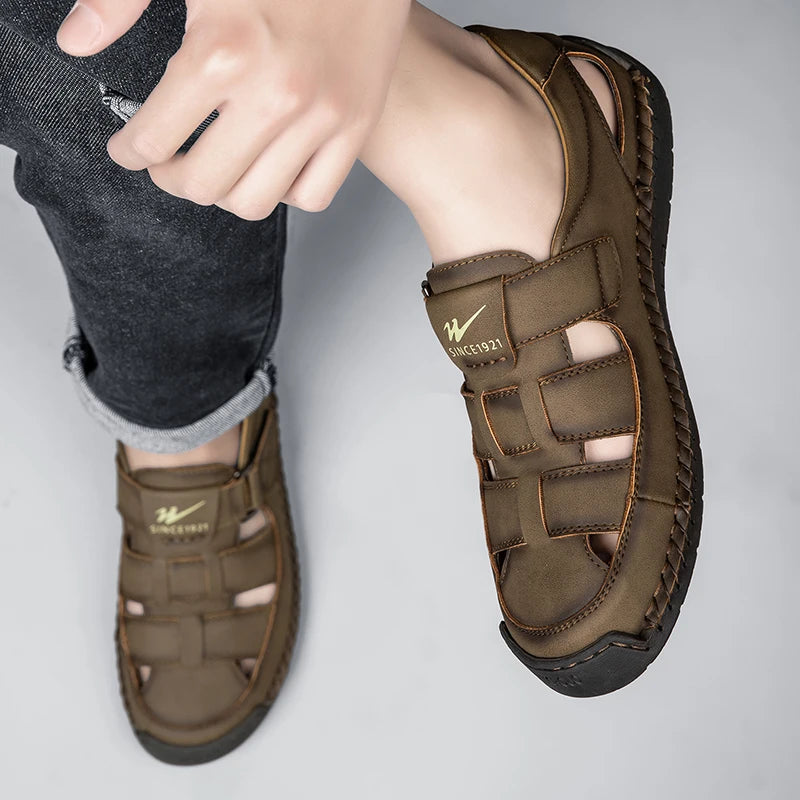 Sandália Masculina Bico Fechado Portavaro