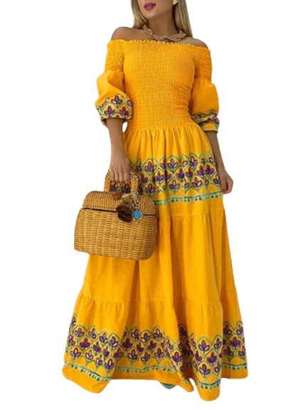 Vestido Longo Feminino Lauren - Loja Bruna Modas