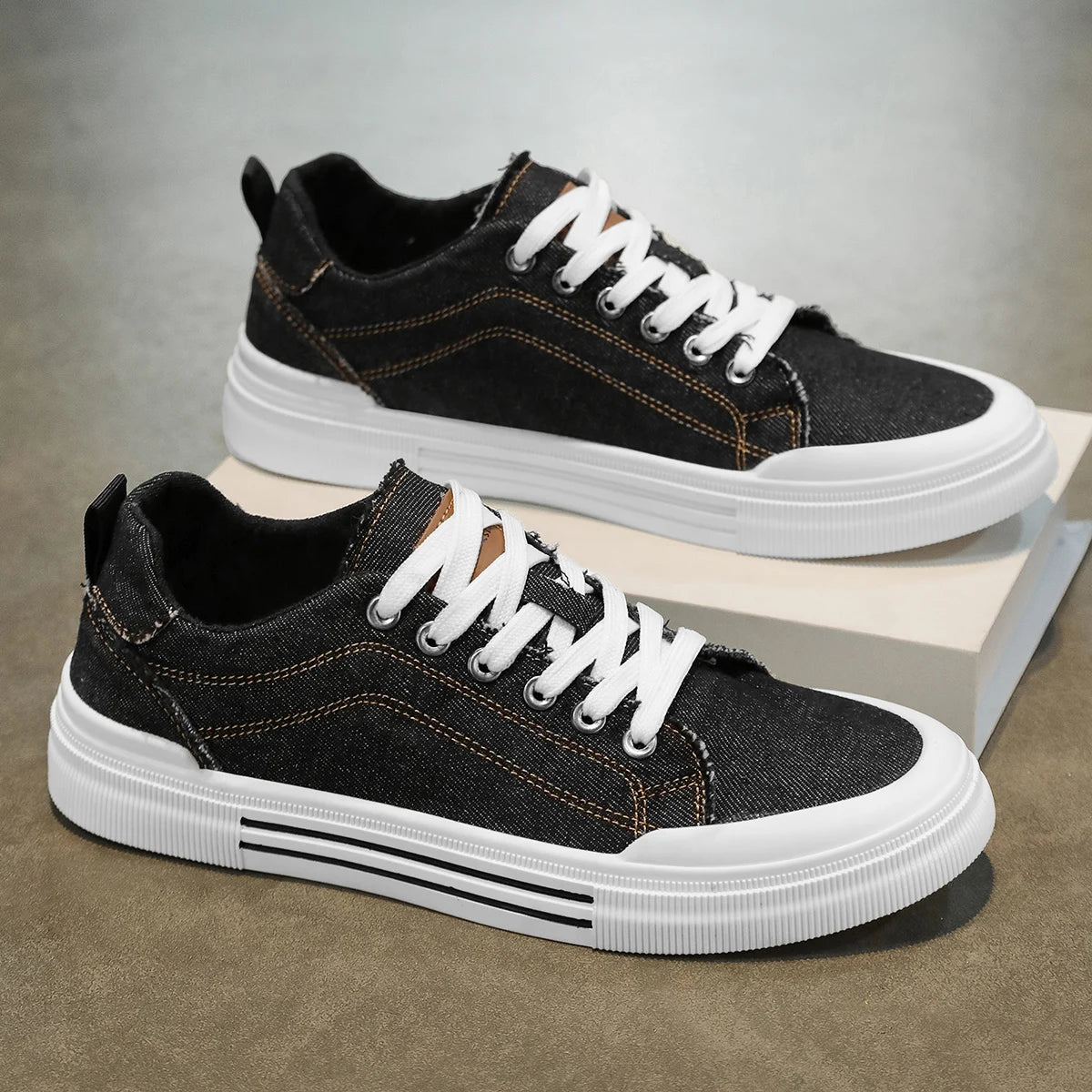 Tênis Masculino Casual Denim