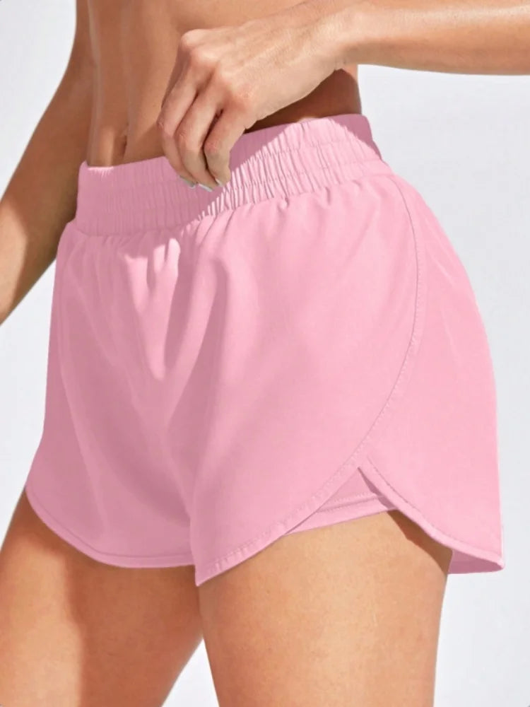 Short De Yoga Feminino Elásticos Para Corrida E Treino