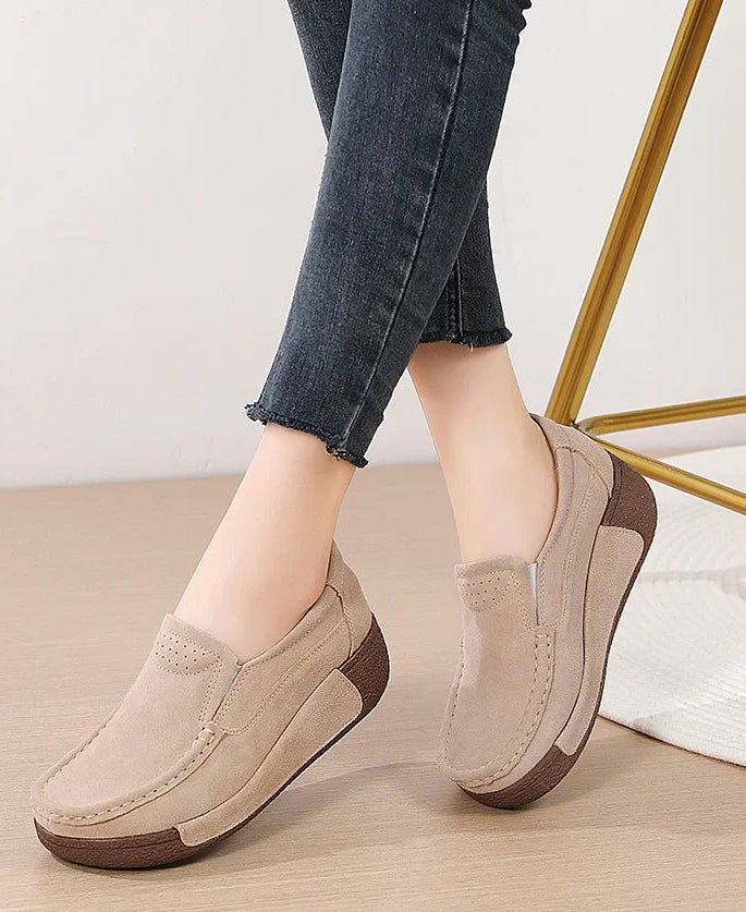 Mocassim Feminino Siena em Camurça Bovina